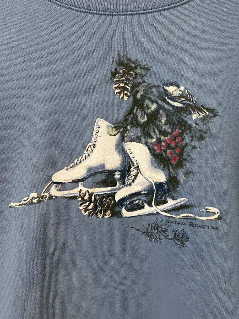 Vintage 90s Northern Reflections Crew Sweatshirt Cottagecore Winter Christmas - Picture 5 of 12